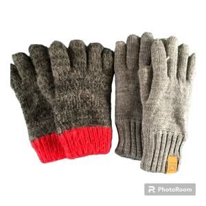 Knitted Gloves Girls’ Two Pairs